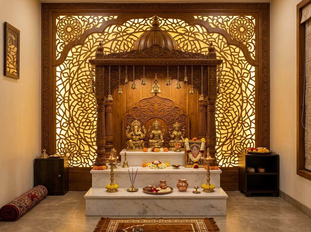 Pooja Units & Mandir Designs — Happy Homes Interiors Coimbatore